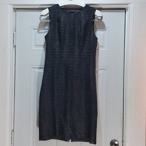 Elie Tahari Black Textured Dress